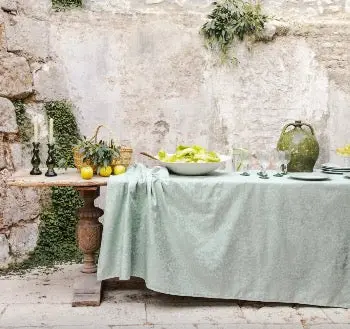Mille Guipures Jade Table Linen Collection (Discontinued) 1