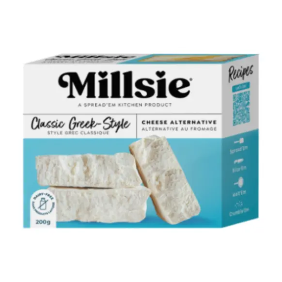 Millsie Classic Greek-Style Vegan Cheese (200G) 1