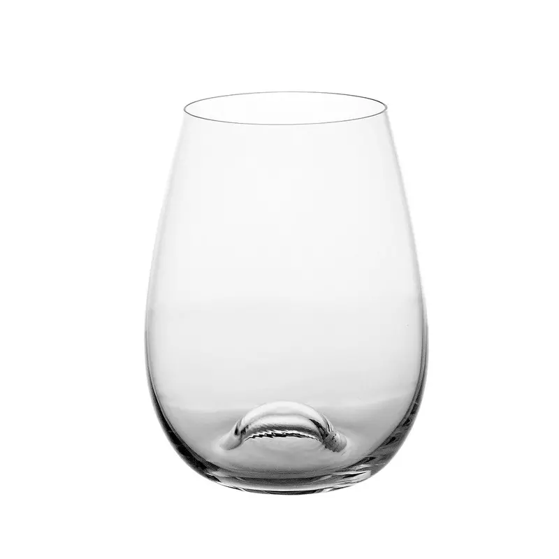 Modern Stemless Wine Tumbler Glass 1
