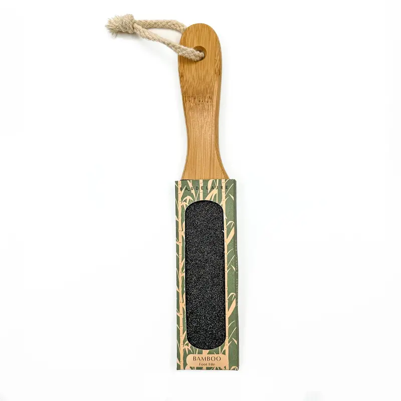 Natural Bamboo Foot File – Exfoliating Pedicure Tool 1