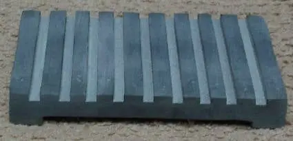 Natural Habitat Soapstone Grey Soap Dish – Grooved Rectangle Design 1