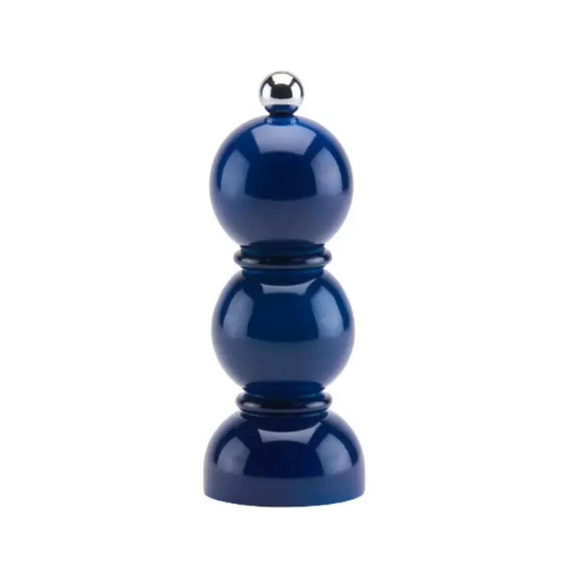 Navy Blue Mini Bobbin Salt And Pepper Mill 1