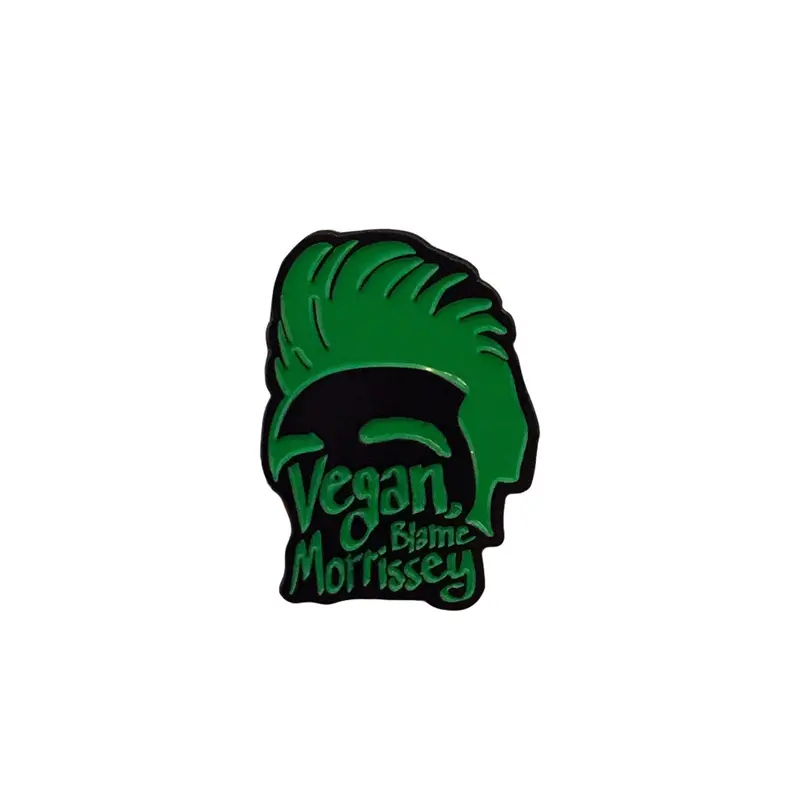 Nerdpins 'Vegan, Blame Morrissey' Enamel Lapel Pin 1