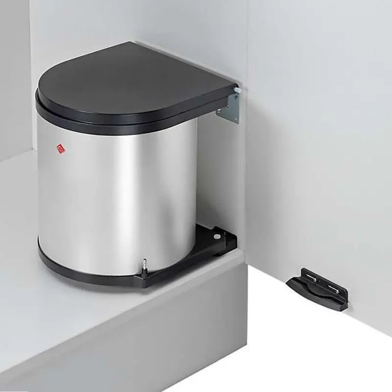 Nova 14-Liter Stainless Steel Pedal Waste Bin 1
