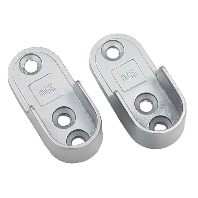 Nova Silver Oval Pipe Holder For Wall Or Surface Mounting 1