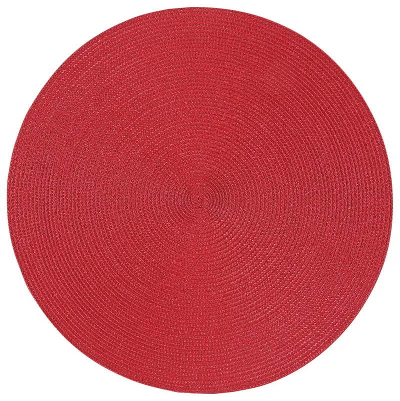Now Designs By Danica Chili Red Round Disko Placemats 1