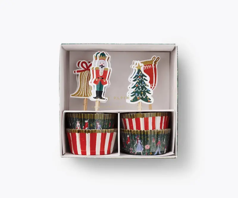 Nutcracker-Themed Cupcake Decorating Kit – Holiday Baking Set 1