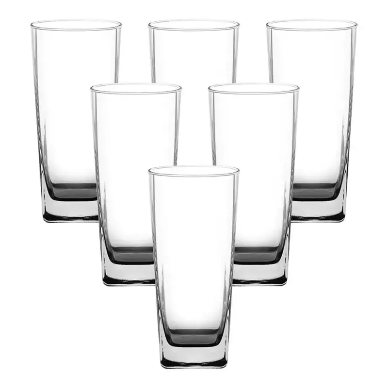 Ocean Plaza Commercial-Grade Hi-Ball Glasses – 6-Piece, 320Ml Each 1