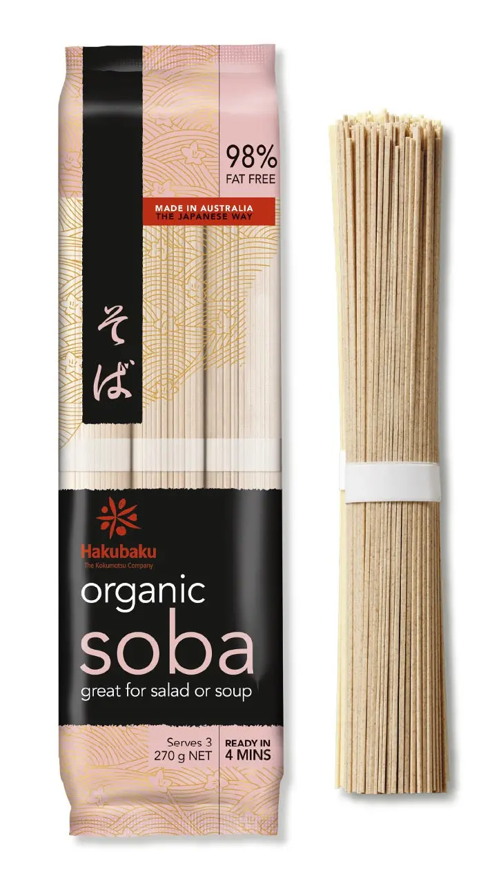 Organic Japanese Soba Noodles By Hakubaku 1