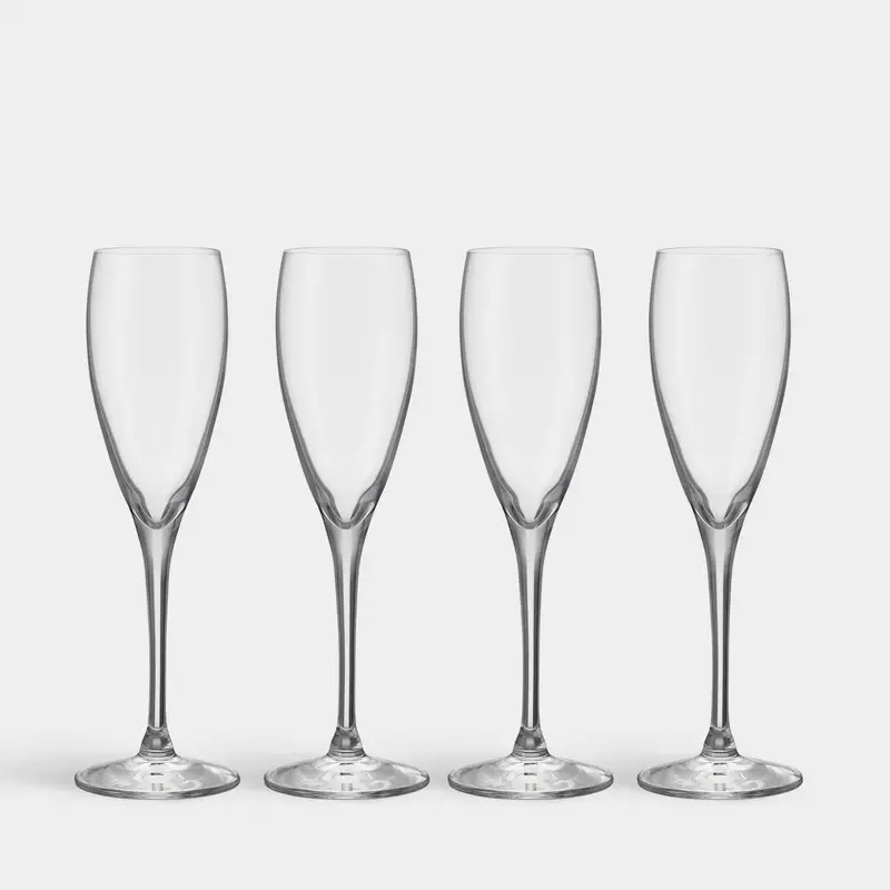 Orrefors More Champagne Flutes – 5 Oz, Set Of 4 1
