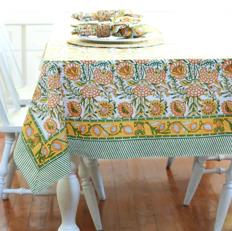 Pacific & Rose Caroline Marigold Tablecloth – 60 X 125 Inches 1