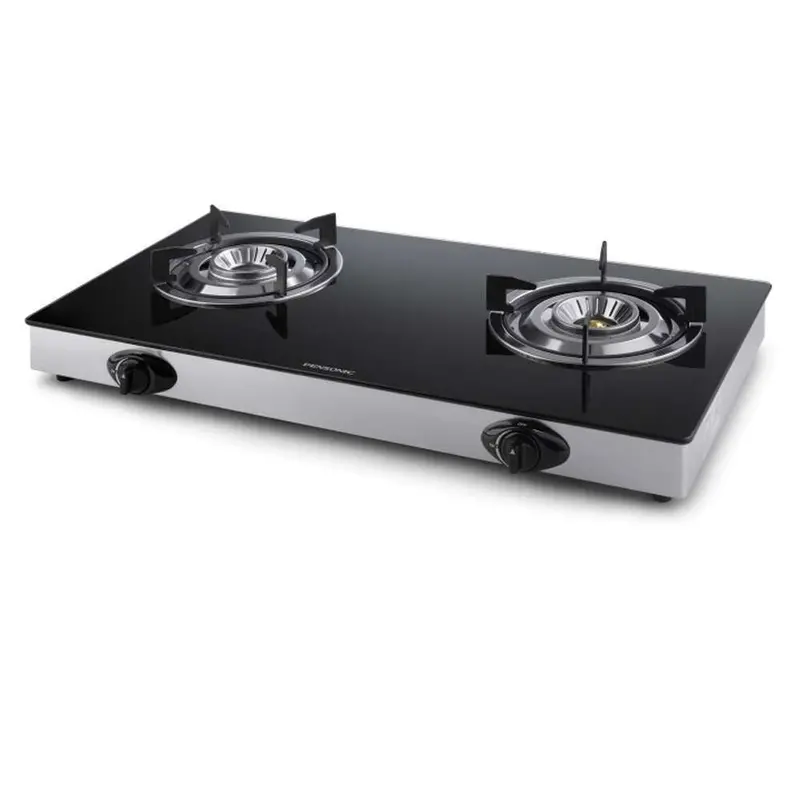 Pensonic 2-Burner Gas Stove – Tempered Glass Top, Compact Design 1