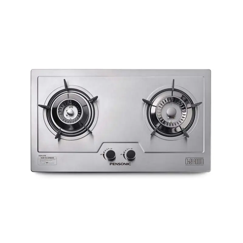 Pensonic 60Cm Stainless Steel 2-Burner Gas Cooktop 1