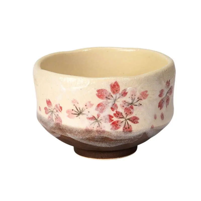 Pink Cherry Blossom Mini Matcha Bowl – 8-Ounce Porcelain, 3.75-Inch Diameter 1