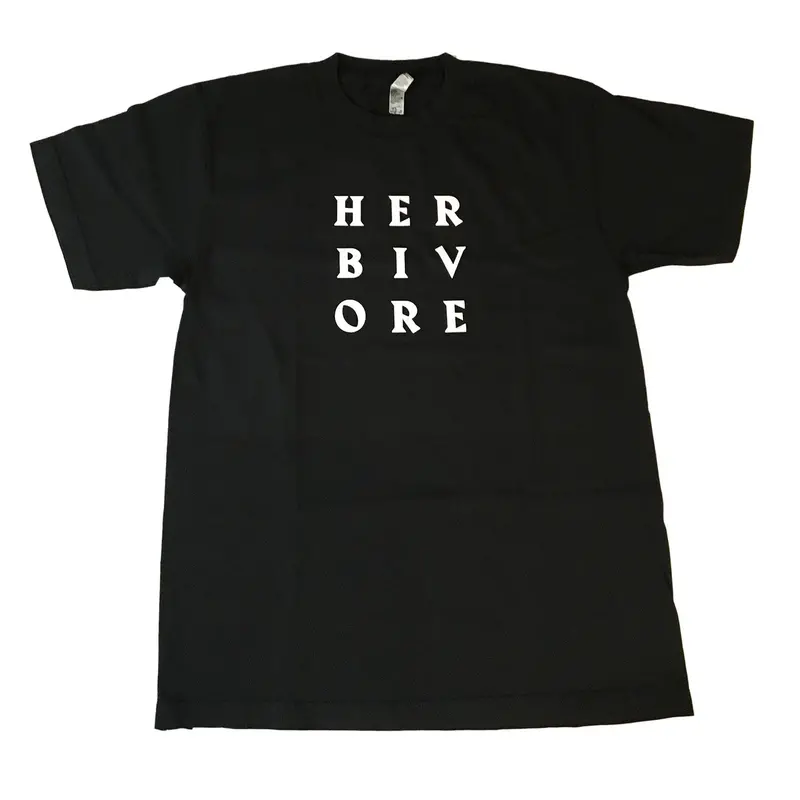 Plant Active 'Her Biv Ore' Black T-Shirt – Feminist Vegan Apparel 1