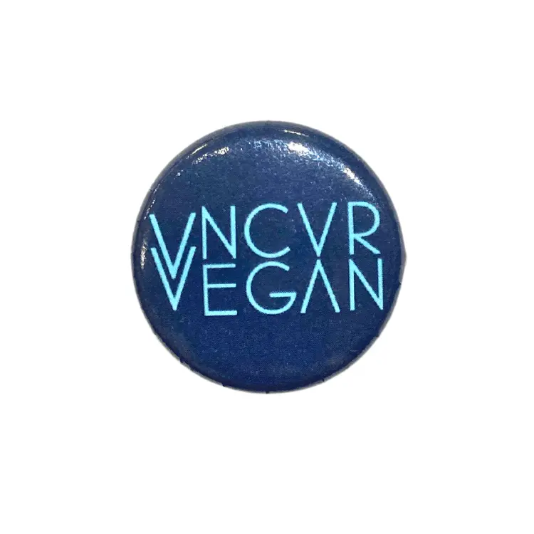 Plant Active 'Vncvr Vegan' Enamel Button (Clearance) 1