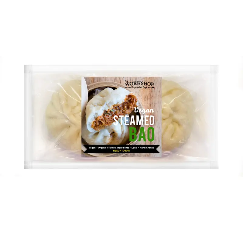Plant Based Workshop Steamed Bao Buns – Vegan, Ready-To-Heat, 360G 1
