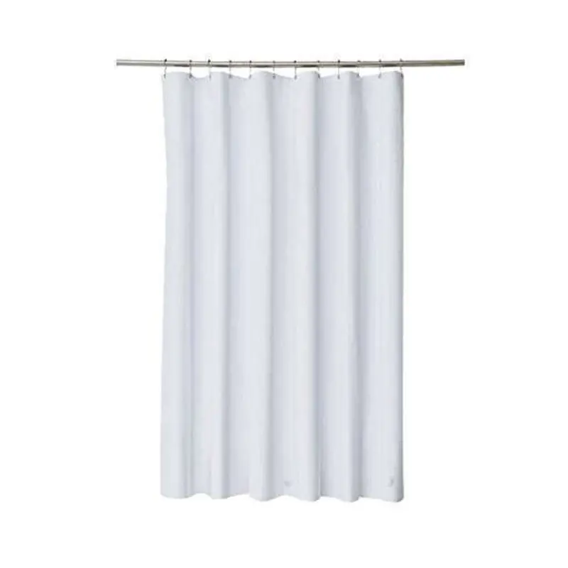 Polyethylene Shower Curtain – 180Cm X 180Cm With 12 Hooks 1