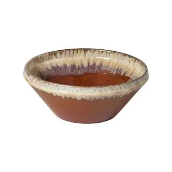 Poterie Caramel 12-Inch Serving Bowl In Caramel Glaze 1