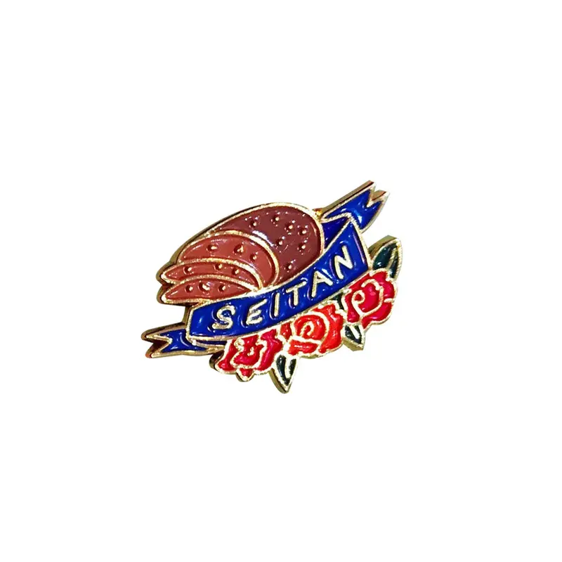 Pretty Candy Pin Co. Seitan Enamel Lapel Pin 1