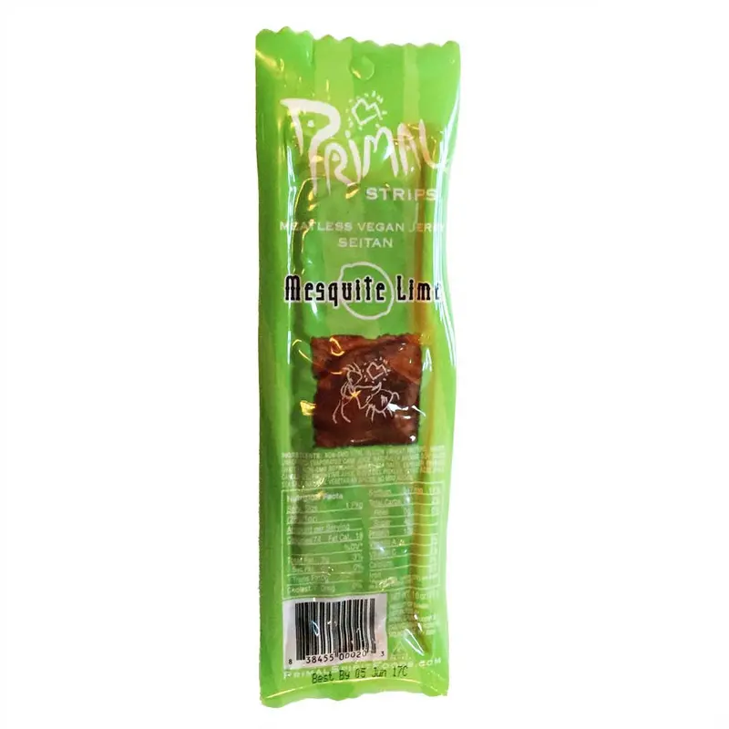 Primal Strips Vegan Jerky In Mesquite Lime Flavor – 28G Plant-Based Snack 1