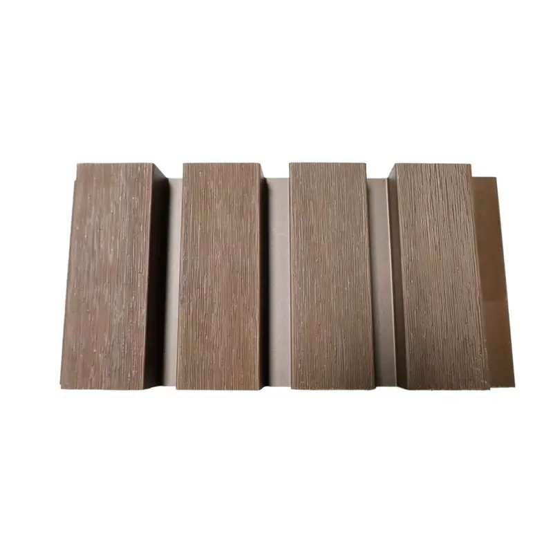 Prime Wpc Exterior Wall Cladding Panel – Walnut Finish, 2900X219X26Mm With 4 Rails 1