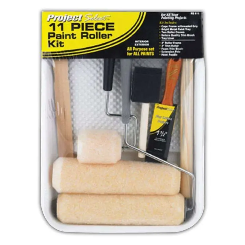 Project Select 11-Piece Roller And Paint Tray Set – Professional Kit 1