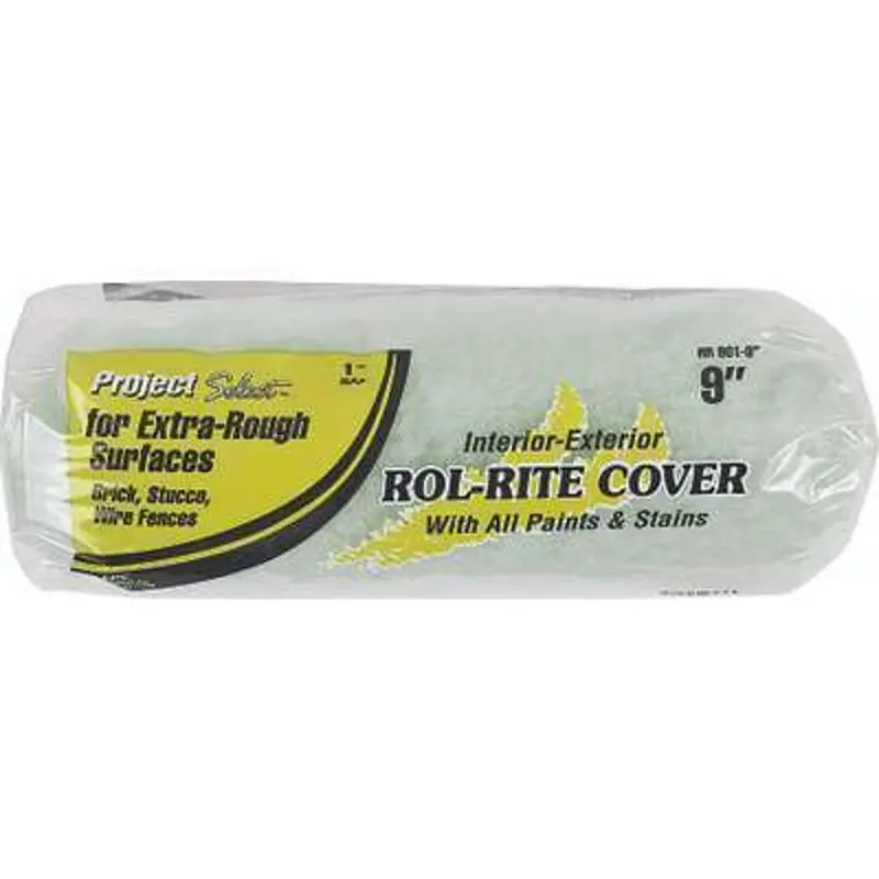 Project Select Rol-Rite 9-Inch × 1-Inch Heavy-Duty Roller – Deep-Texture Coverage 1