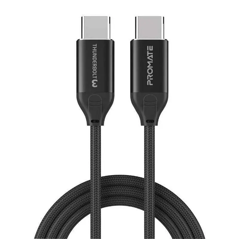 Promate 100W Thunderbolt 3 Usb-C Cable – 20Gbps, 5K Video Support, 1.5M 1