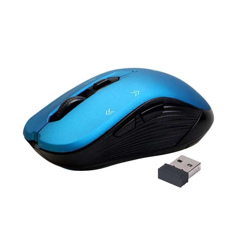 Promate Blue Ergonomic Wireless Mouse – 1600 Dpi Contoured Design 1