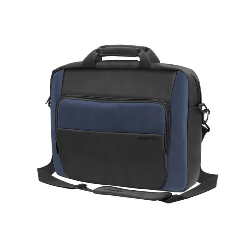 Promate Limber-Mb Slim Messenger Bag – 15.6" Laptop Sleeve (Black) 1