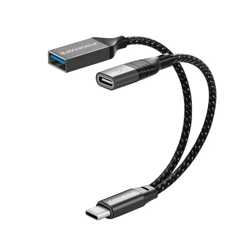 Promate Otglink-C Android Otg Adapter – Usb-C To Usb-A Media & Storage Hub 1