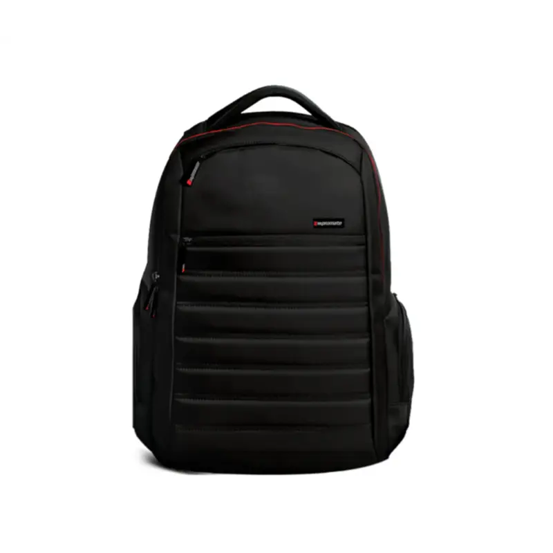 Promate Secure Laptop Backpack – Padded 15.6" Compartment, Black Urban Design 1
