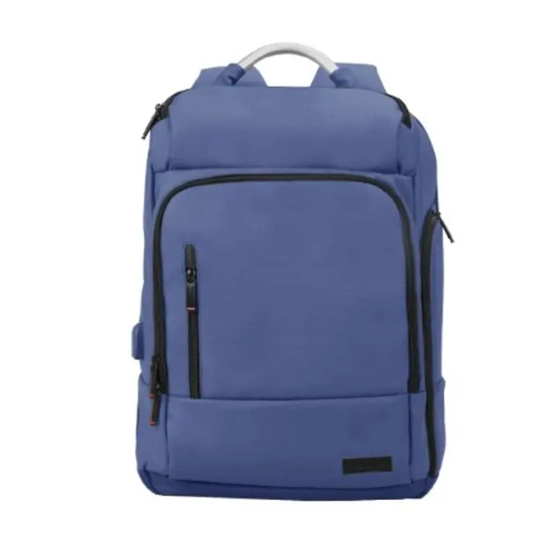 Promate Trekpack Slim 17.3" Professional Laptop Backpack – Navy Blue 1