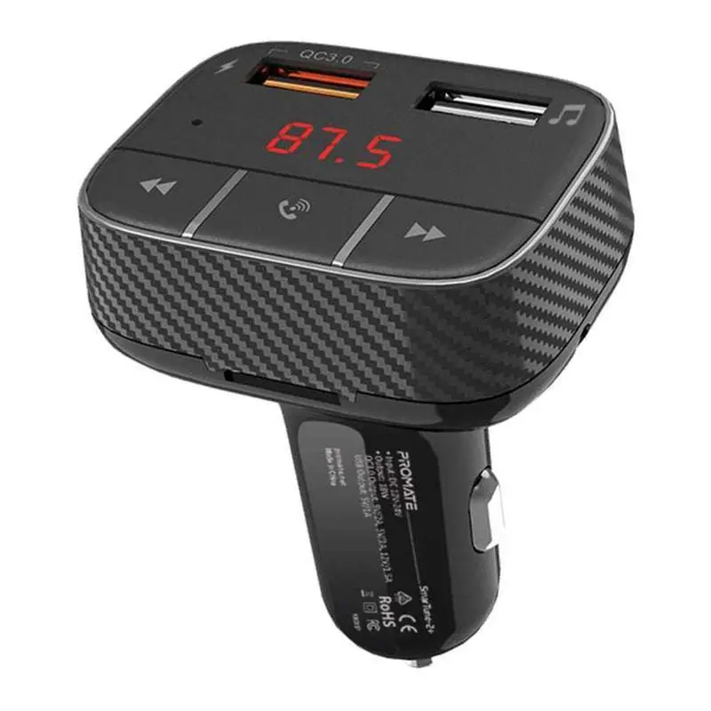 Promate Wireless Fm Transmitter For Cars With Quick Charge 3.0 Port 1
