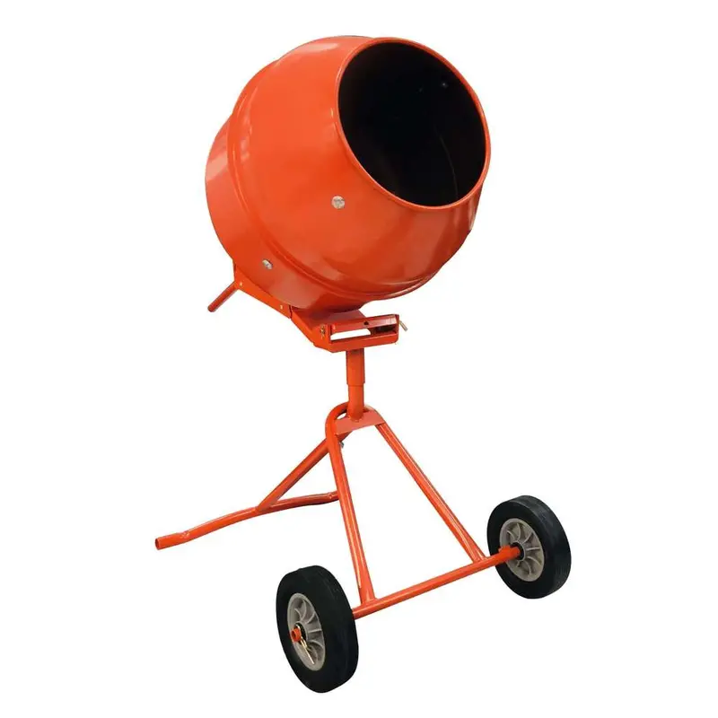 Promax 140-Liter Portable Concrete Mixer – Orange 1