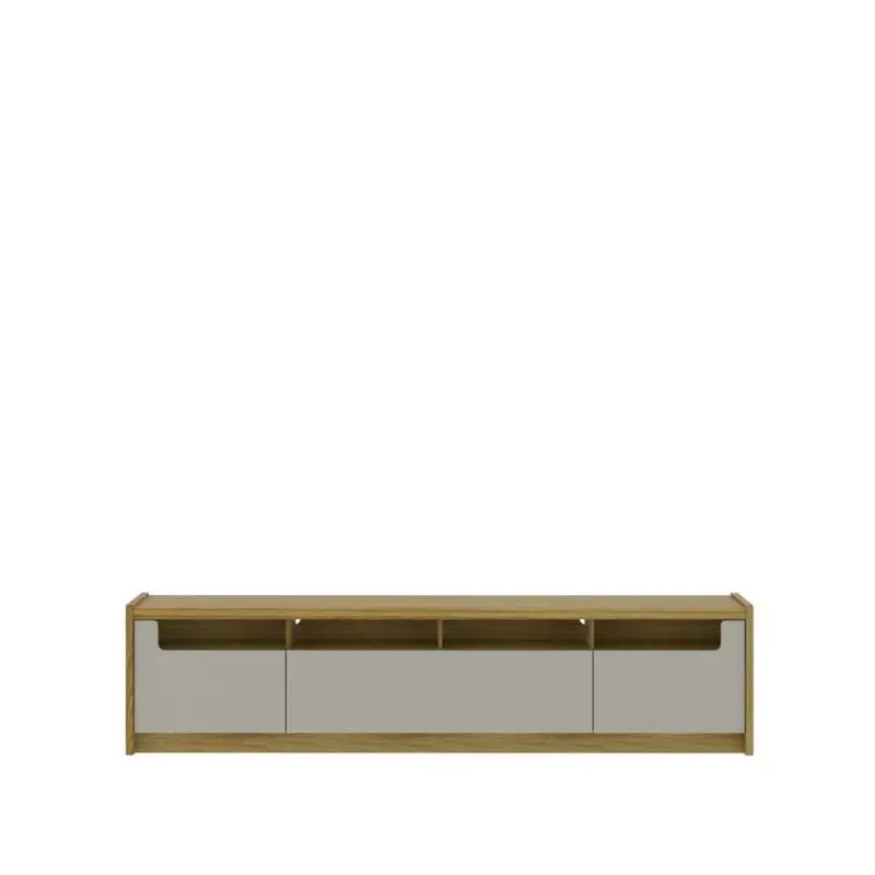 Provincia Oslo Grigio Gloss & Oak Tv Stand – 2213X381X533Mm (Model Pa225151, No Warranty) 1