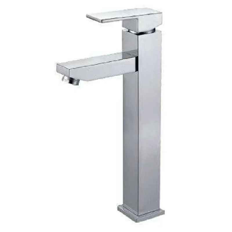 Quya Square Basin Mixer – Contemporary Chrome Tap For Bathroom Sinks (18) 1