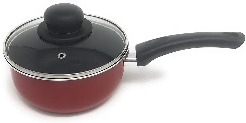 Ravelli Italia Linea 10 1-Quart Nonstick Saucepan With Glass Lid 1