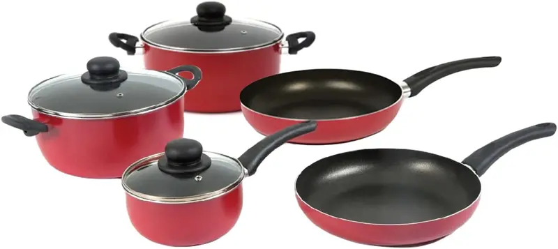 Ravelli Italia Linea 10 8-Piece Nonstick Cookware Set – Complete Kitchen Collection 1