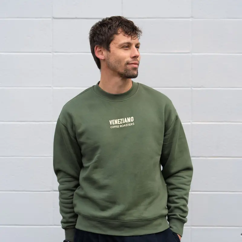 Relax Crew Sweatshirt In Cypress Green 1