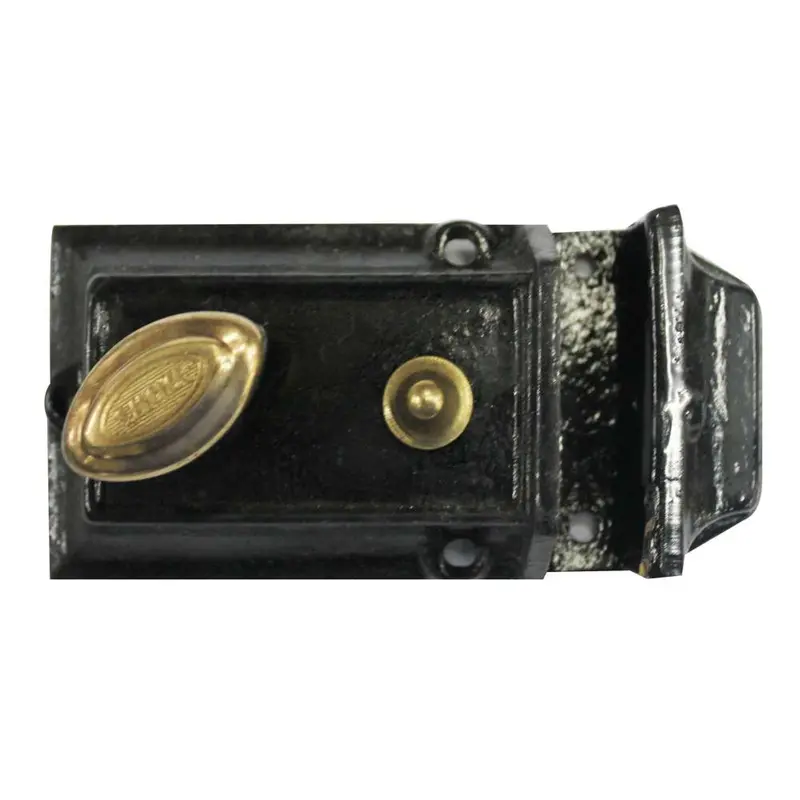 Rim-Mount Nightlatch Lock – Standard Euro Profile Cylinder Rim Lock 1