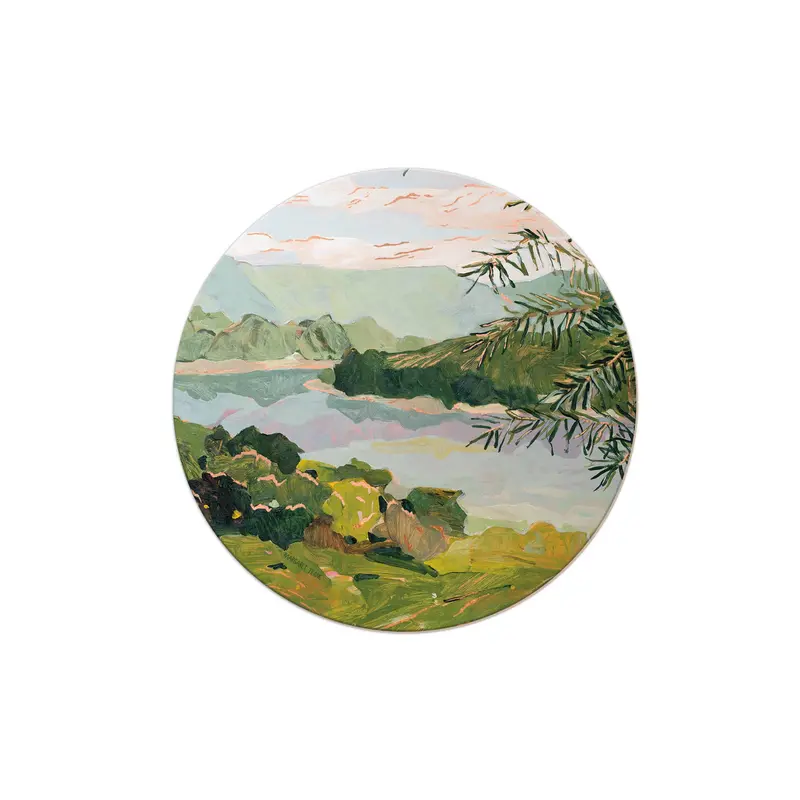 River Bank Coaster – Nature-Inspired Seedling Art 1