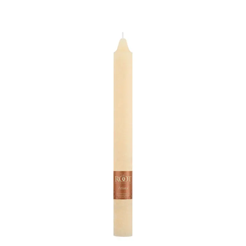 Root Candles Timberline Arista Buttercream Taper – 9" Ivory 1