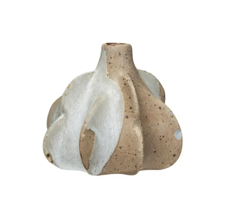 Round Hand-Formed Stoneware Vase 1