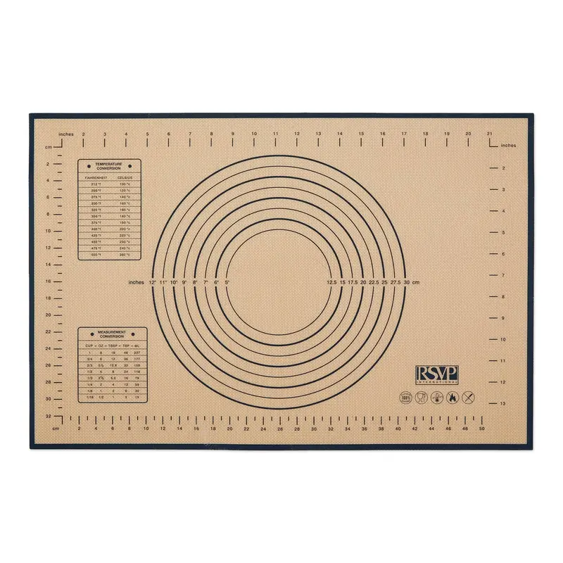 Rsvp International Non-Slip Silicone Pastry Mat 1