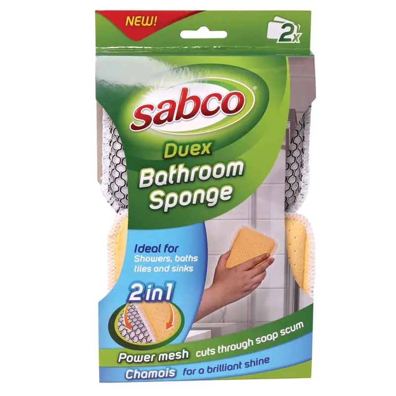 Sabco Bath & Tile Dual-Surface Scrub Brush – 22 X 14Cm, Two-Sided Design 1