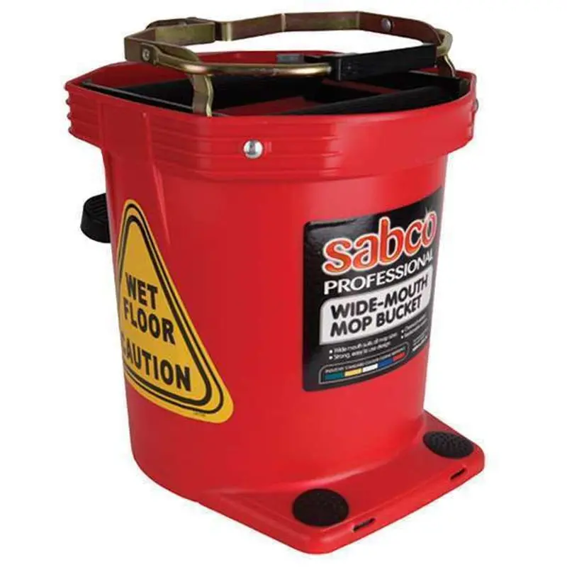 Sabco Wide-Mouth 16L Mop Bucket – Red 1