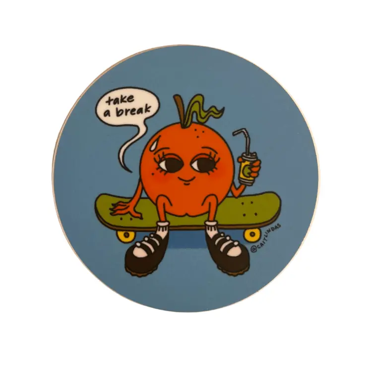 Sad Shoppe 'Take A Break' Decorative Sticker 1