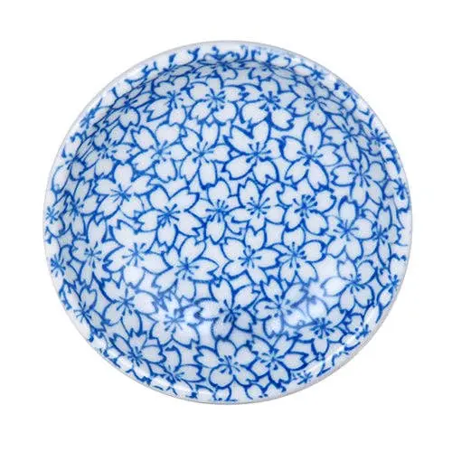 Sakura Cherry Blossom Sauce Dish – 2Oz Round Porcelain, 3.75" Diameter 1